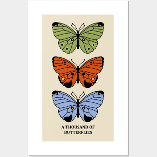 A thousand of butterflies Posters and Art